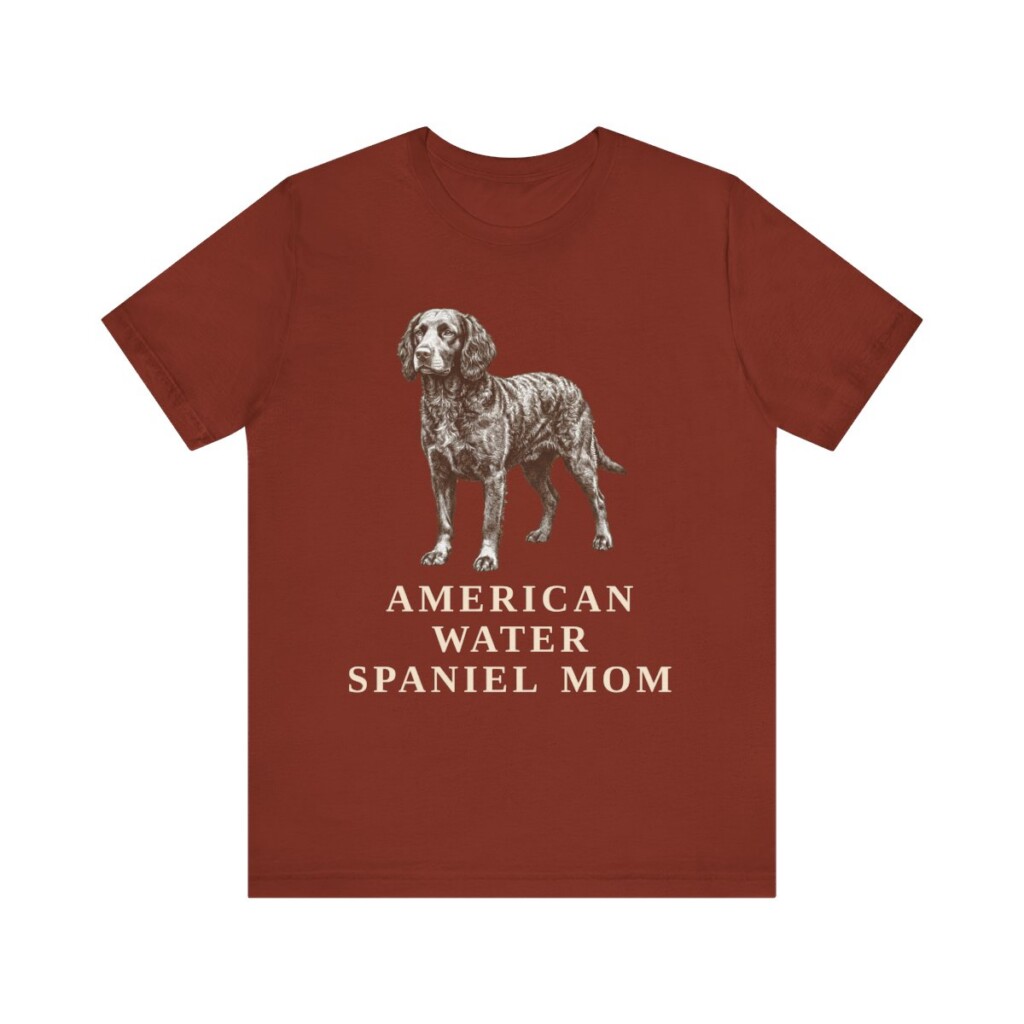 American Water Spaniel Mom Shirt, Vintage Dog Sketch Tee, Dog Mom Gift