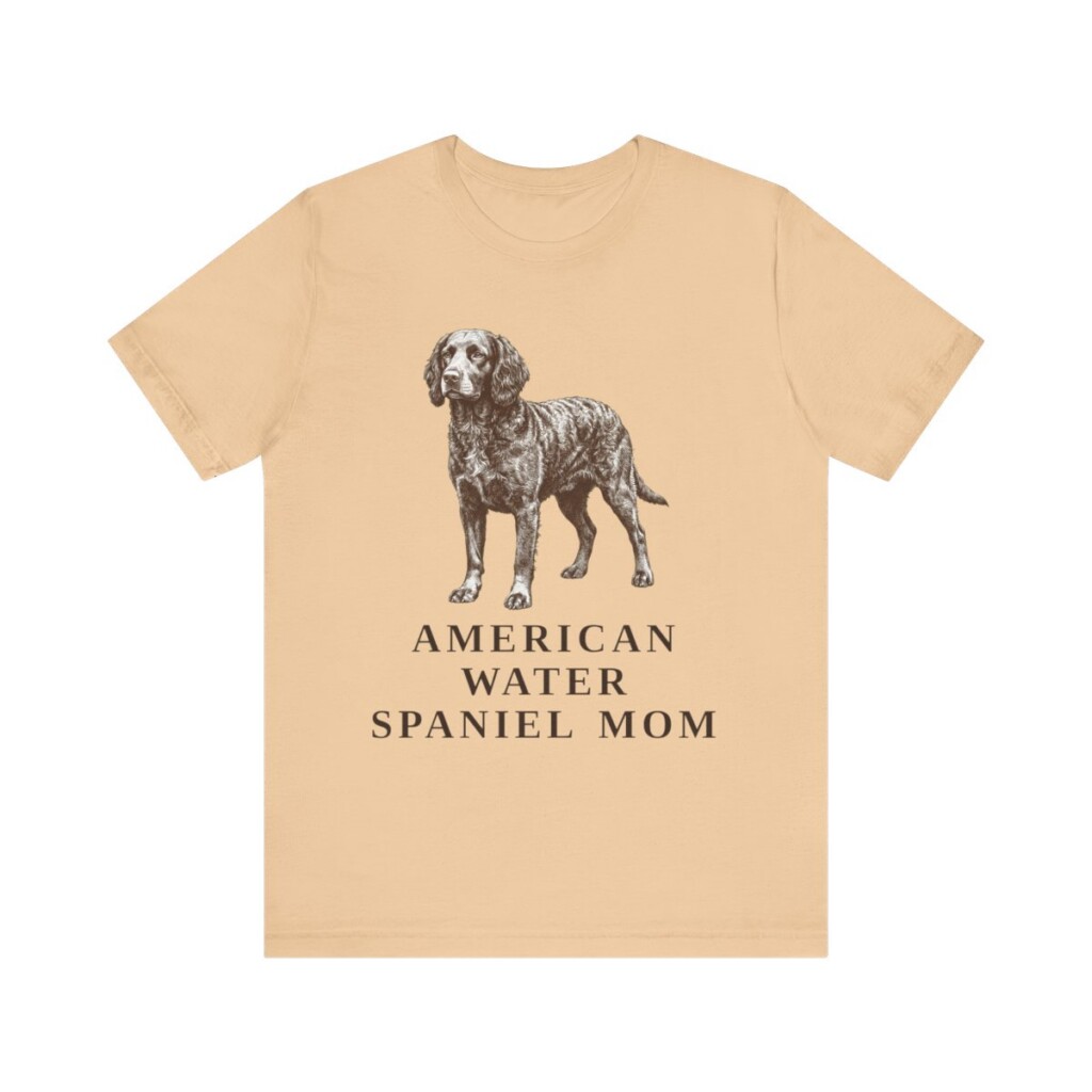 American Water Spaniel Mom Shirt, Vintage Dog Sketch Tee, Dog Mom Gift