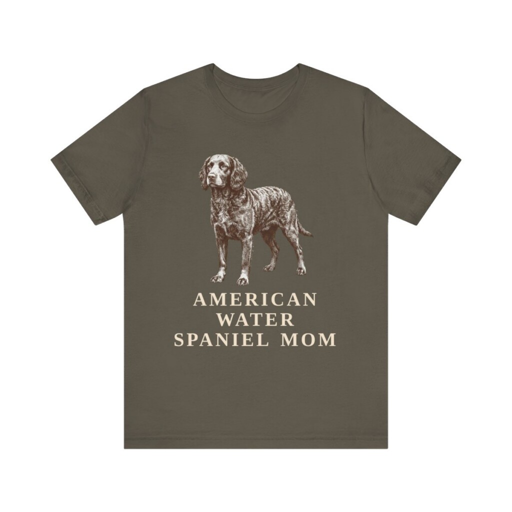 American Water Spaniel Mom Shirt, Vintage Dog Sketch Tee, Dog Mom Gift