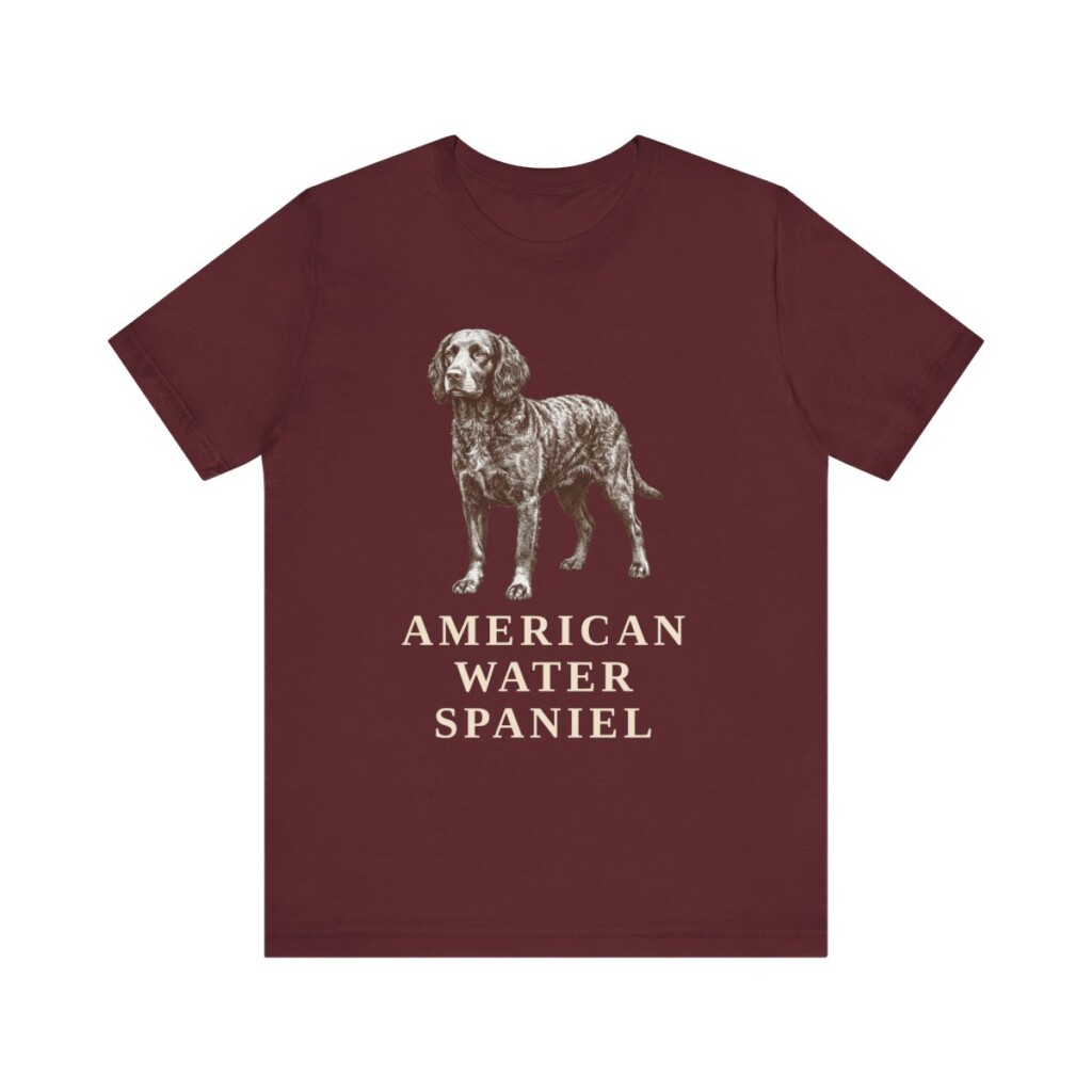 American Water Spaniel Shirt, Vintage Dog Sketch Tee, Dog Lover Gift American Water Spaniel Shirt, Vintage Dog Sketch Tee, Dog Lover Gift