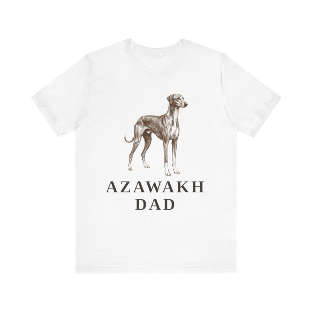 Azawakh Dad Shirt, Vintage Dog Sketch Tee, Dog Dad Gift