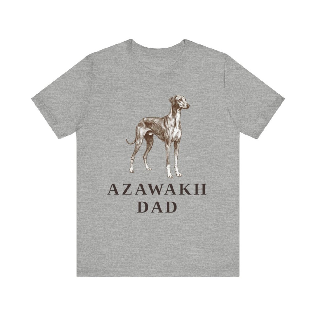 Azawakh Dad Shirt, Vintage Dog Sketch Tee, Dog Dad Gift