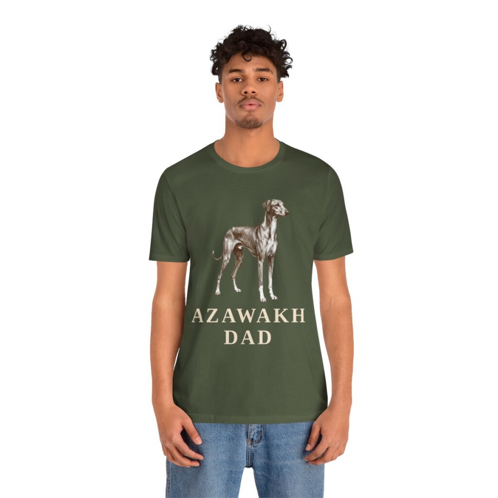 Azawakh Dad Shirt, Vintage Dog Sketch Tee, Dog Dad Gift