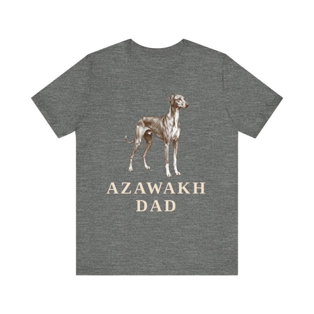Azawakh Dad Shirt, Vintage Dog Sketch Tee, Dog Dad Gift