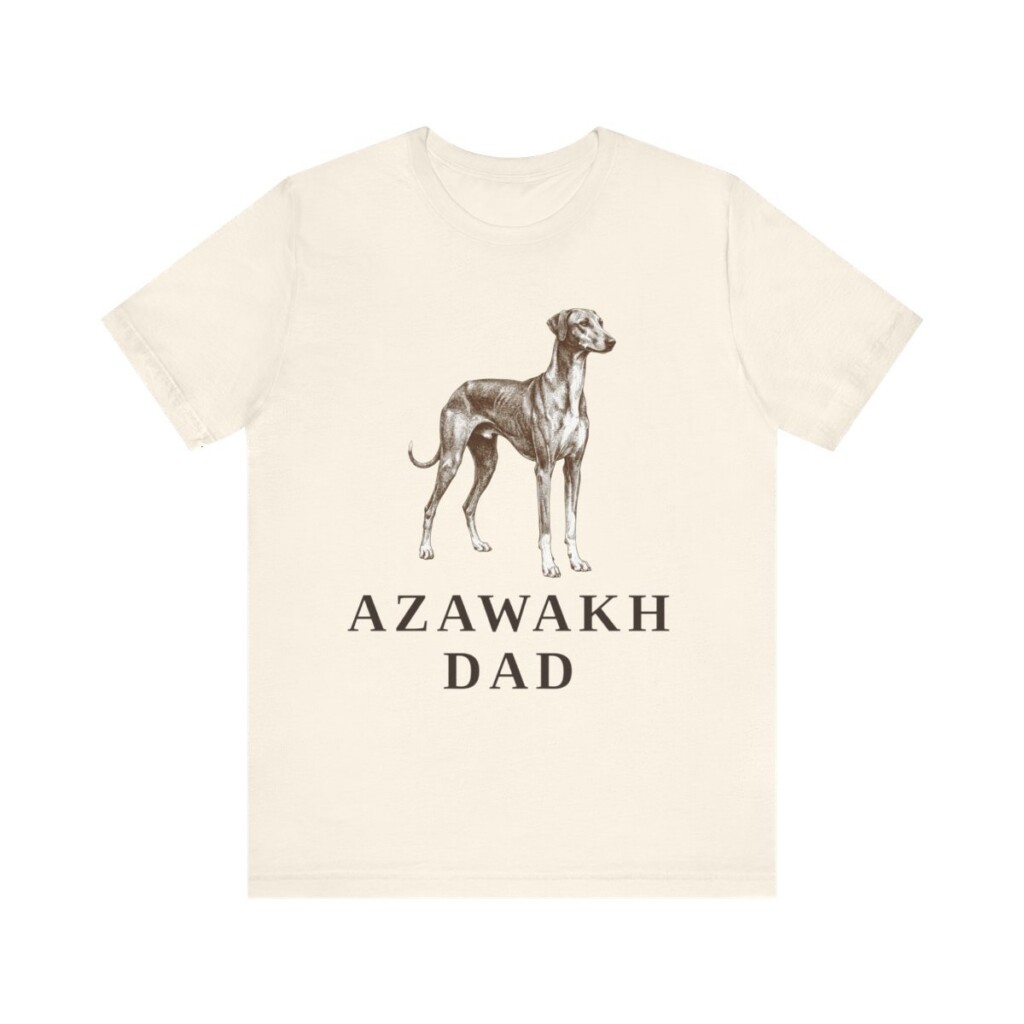 Azawakh Dad Shirt, Vintage Dog Sketch Tee, Dog Dad Gift