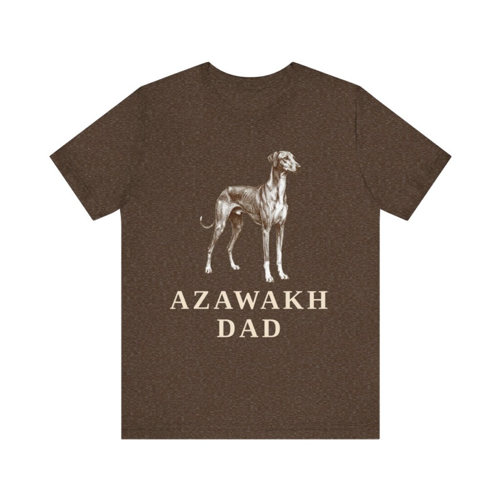 Azawakh Dad Shirt, Vintage Dog Sketch Tee, Dog Dad Gift