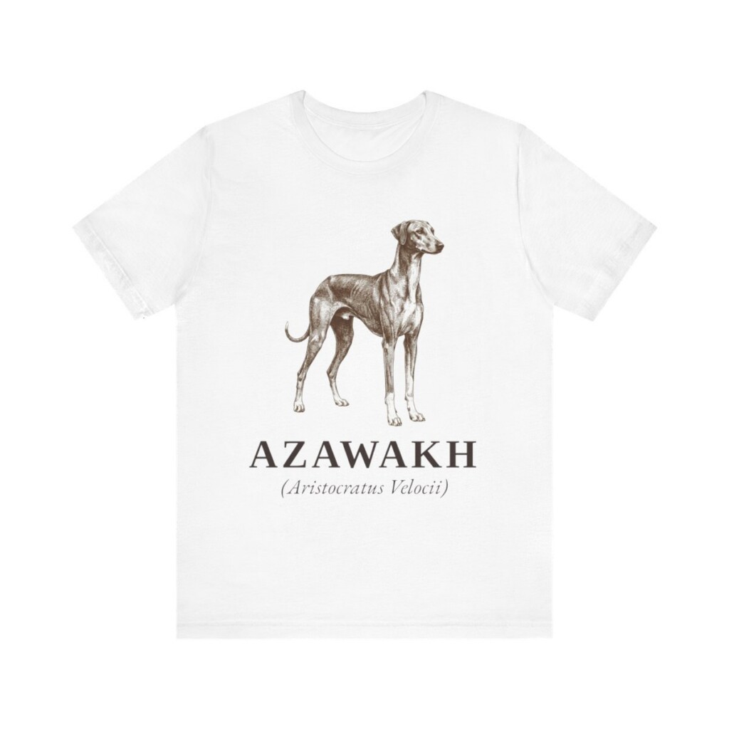 Azawakh Latin Shirt, Vintage Dog Sketch Tee, Dog Latin Gift