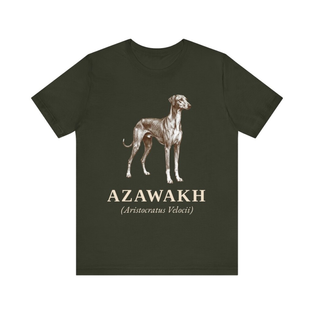 Azawakh Latin Shirt, Vintage Dog Sketch Tee, Dog Latin Gift