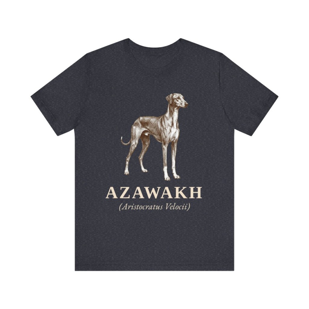 Azawakh Latin Shirt, Vintage Dog Sketch Tee, Dog Latin Gift