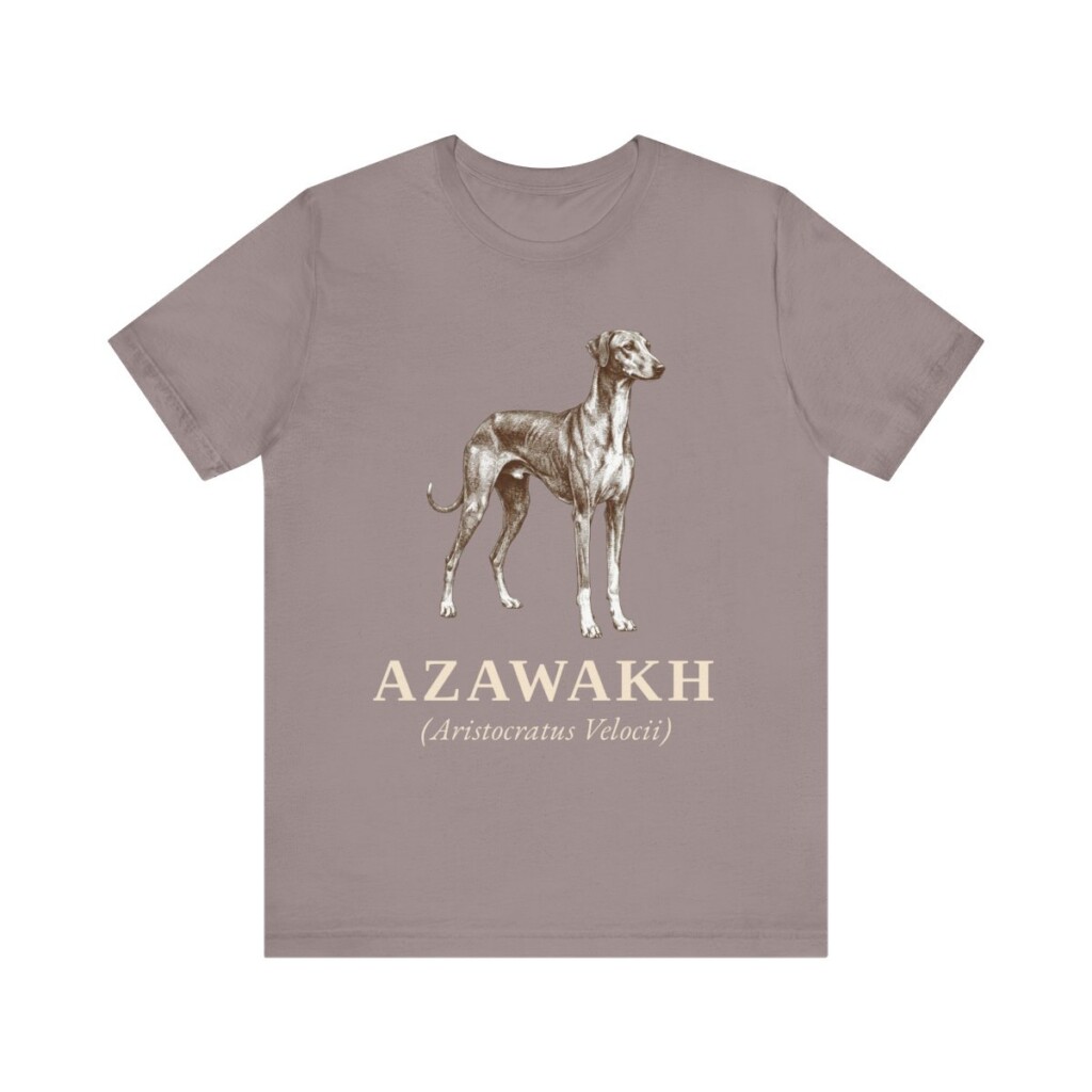 Azawakh Latin Shirt, Vintage Dog Sketch Tee, Dog Latin Gift