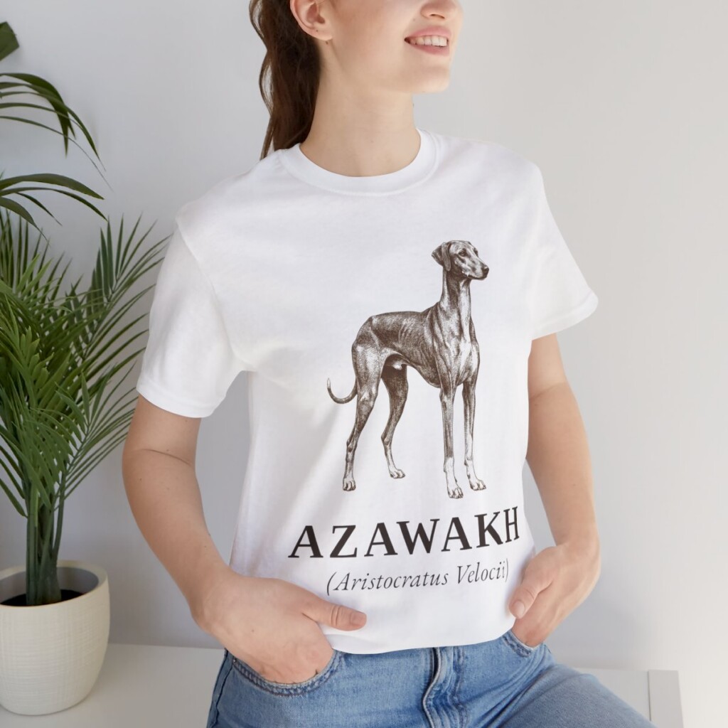 Azawakh Latin Shirt, Vintage Dog Sketch Tee, Dog Latin Gift