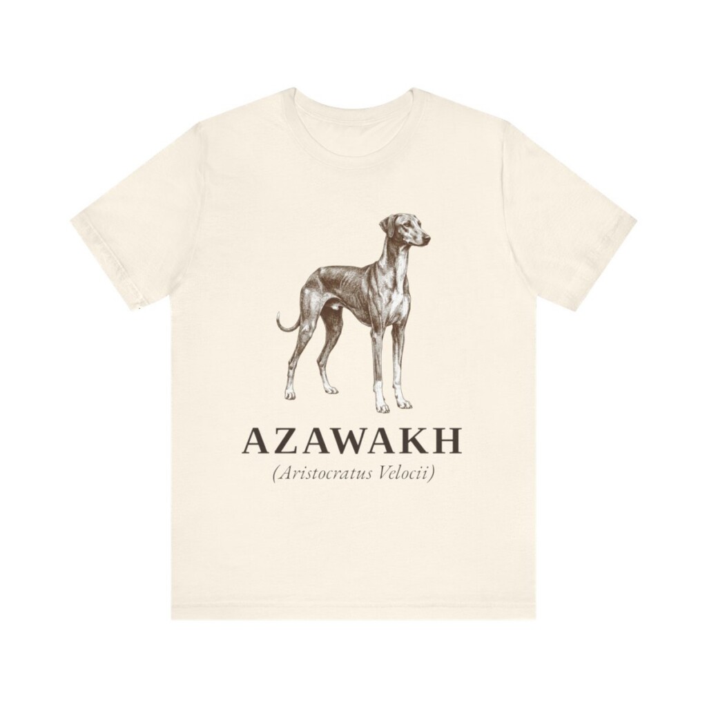 Azawakh Latin Shirt, Vintage Dog Sketch Tee, Dog Latin Gift