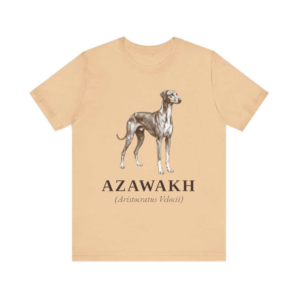 Azawakh Latin Shirt, Vintage Dog Sketch Tee, Dog Latin Gift
