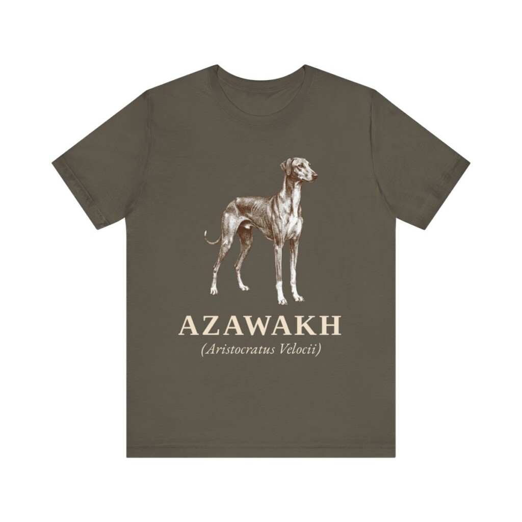 Azawakh Latin Shirt, Vintage Dog Sketch Tee, Dog Latin Gift