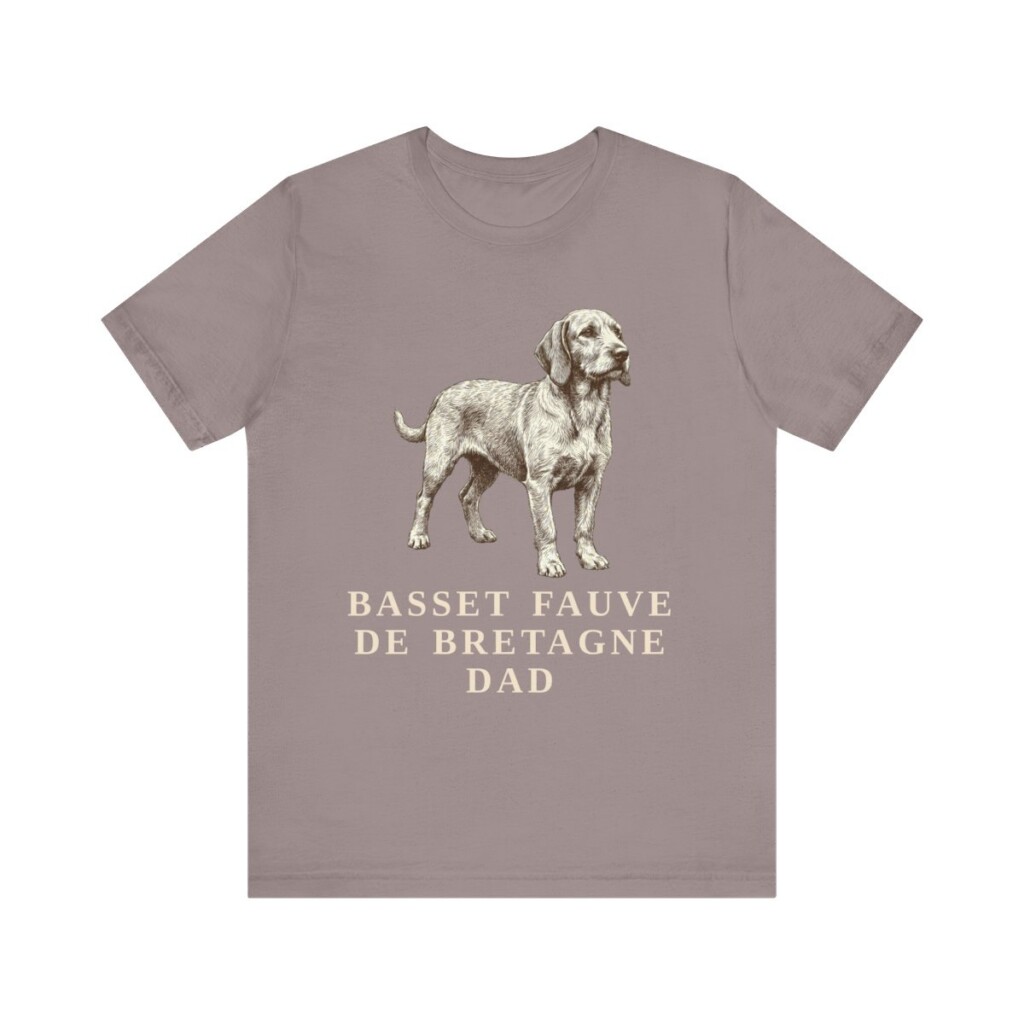 Basset Fauve de Bretagne Dad Shirt, Vintage Dog Sketch Tee, Dog Dad Gift