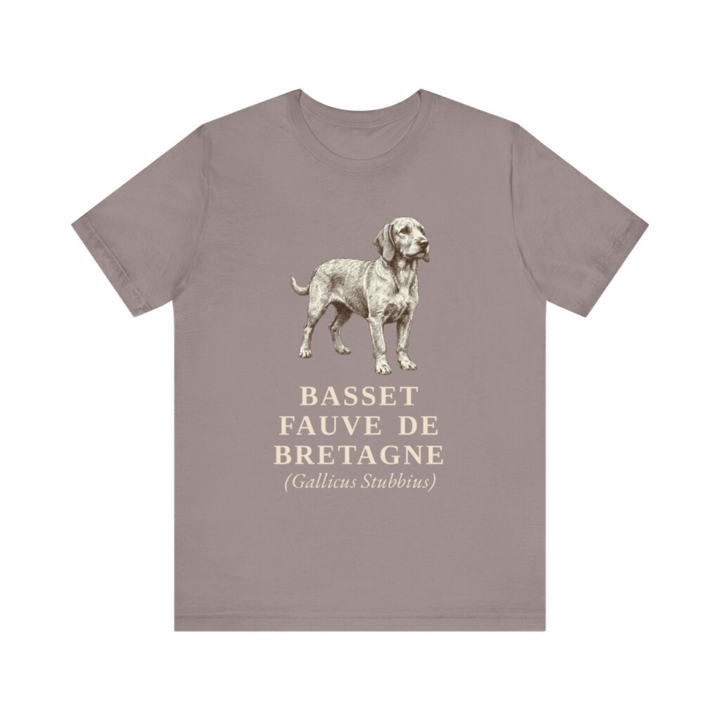 Basset Fauve de Bretagne Latin Shirt, Vintage Dog Sketch Tee, Dog Latin Gift