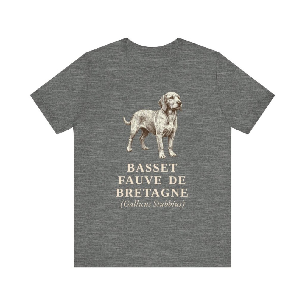 Basset Fauve de Bretagne Latin Shirt, Vintage Dog Sketch Tee, Dog Latin Gift