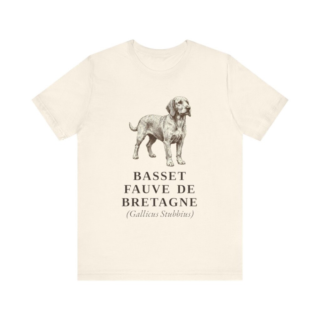 Basset Fauve de Bretagne Latin Shirt, Vintage Dog Sketch Tee, Dog Latin Gift