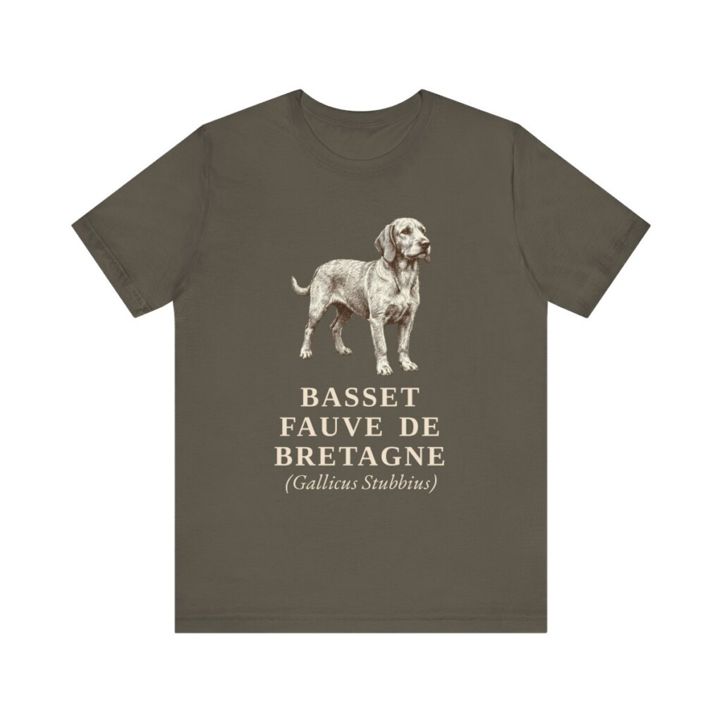 Basset Fauve de Bretagne Latin Shirt, Vintage Dog Sketch Tee, Dog Latin Gift