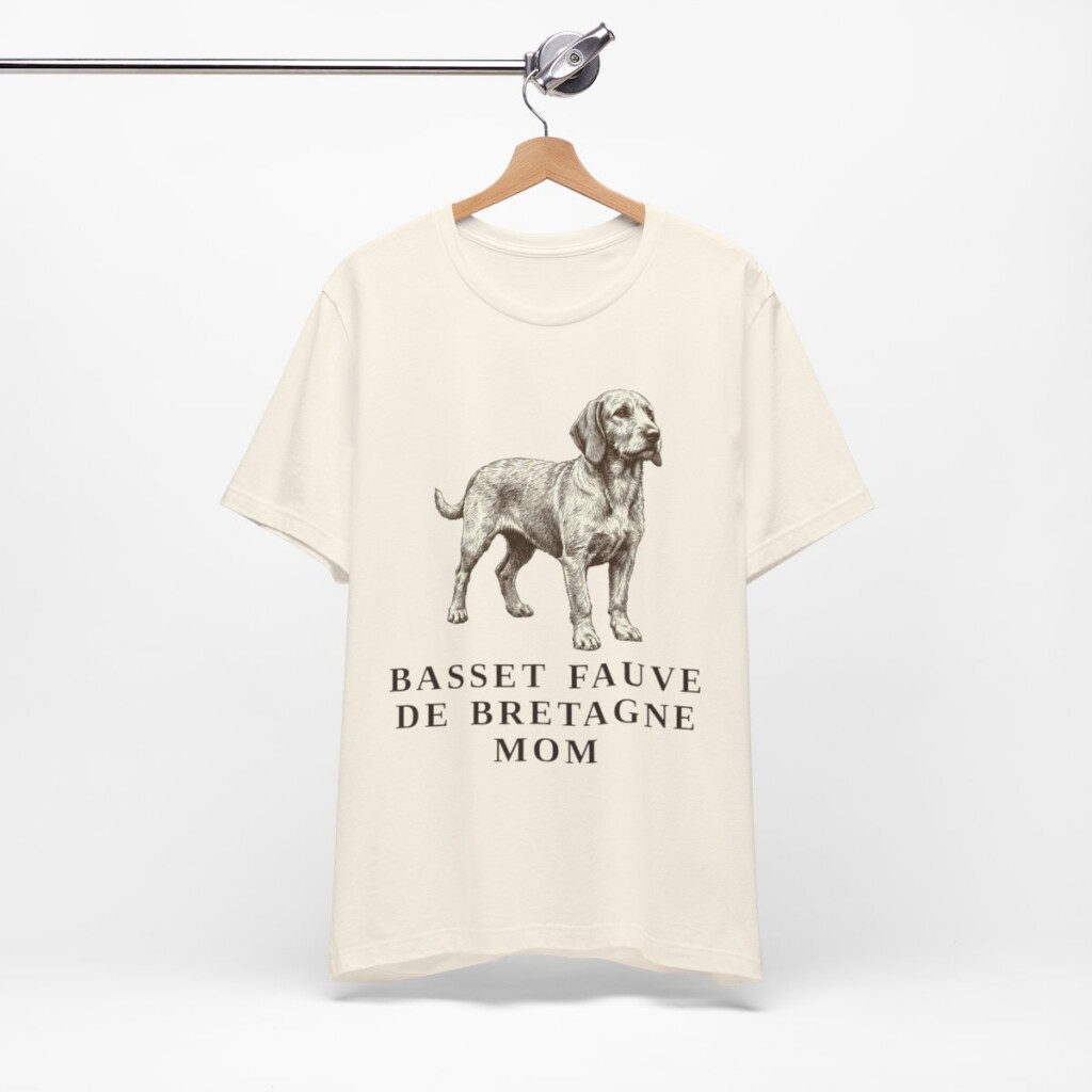 Basset Fauve de Bretagne Mom Shirt, Vintage Dog Sketch Tee, Dog Mom Gift
