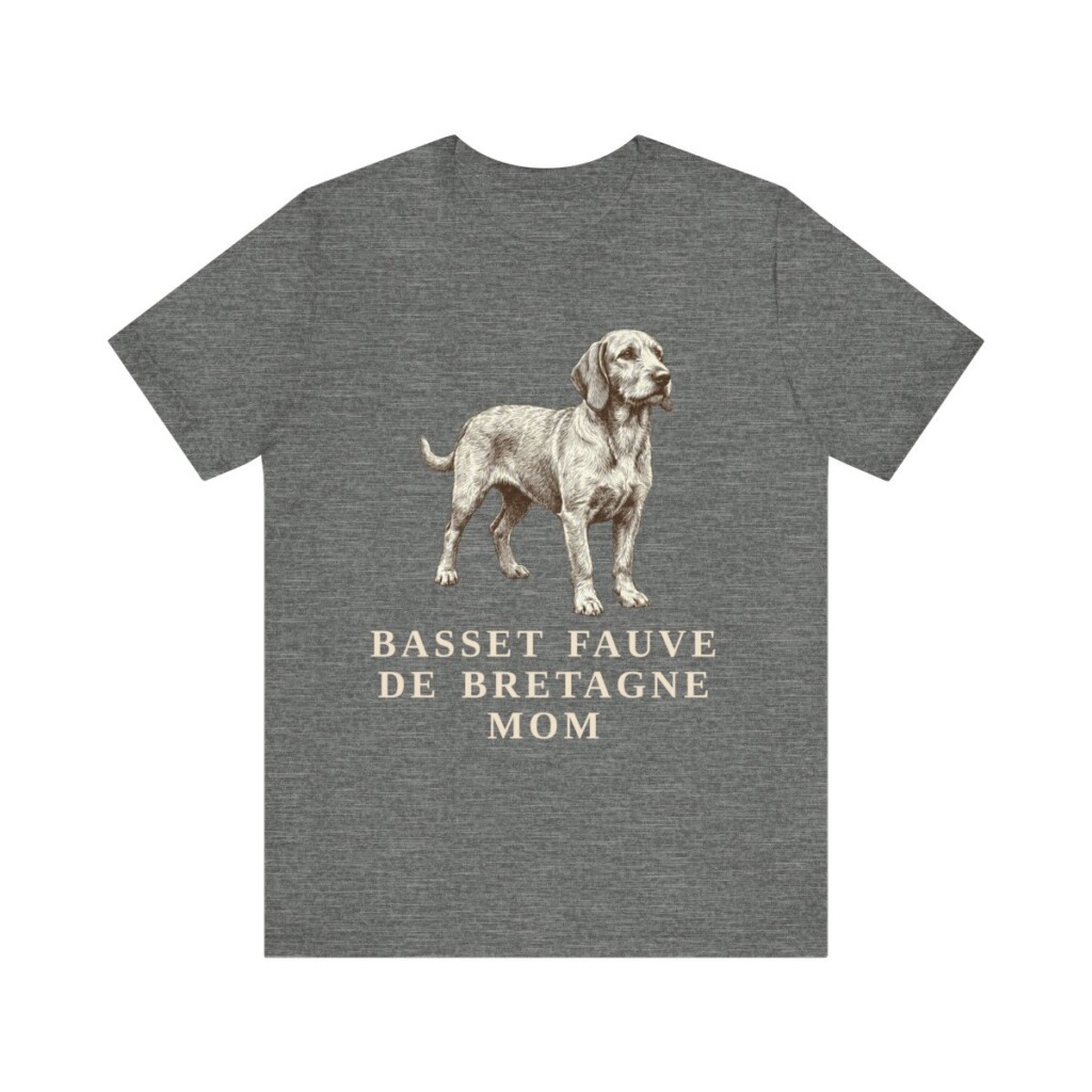 Basset Fauve de Bretagne Mom Shirt, Vintage Dog Sketch Tee, Dog Mom Gift