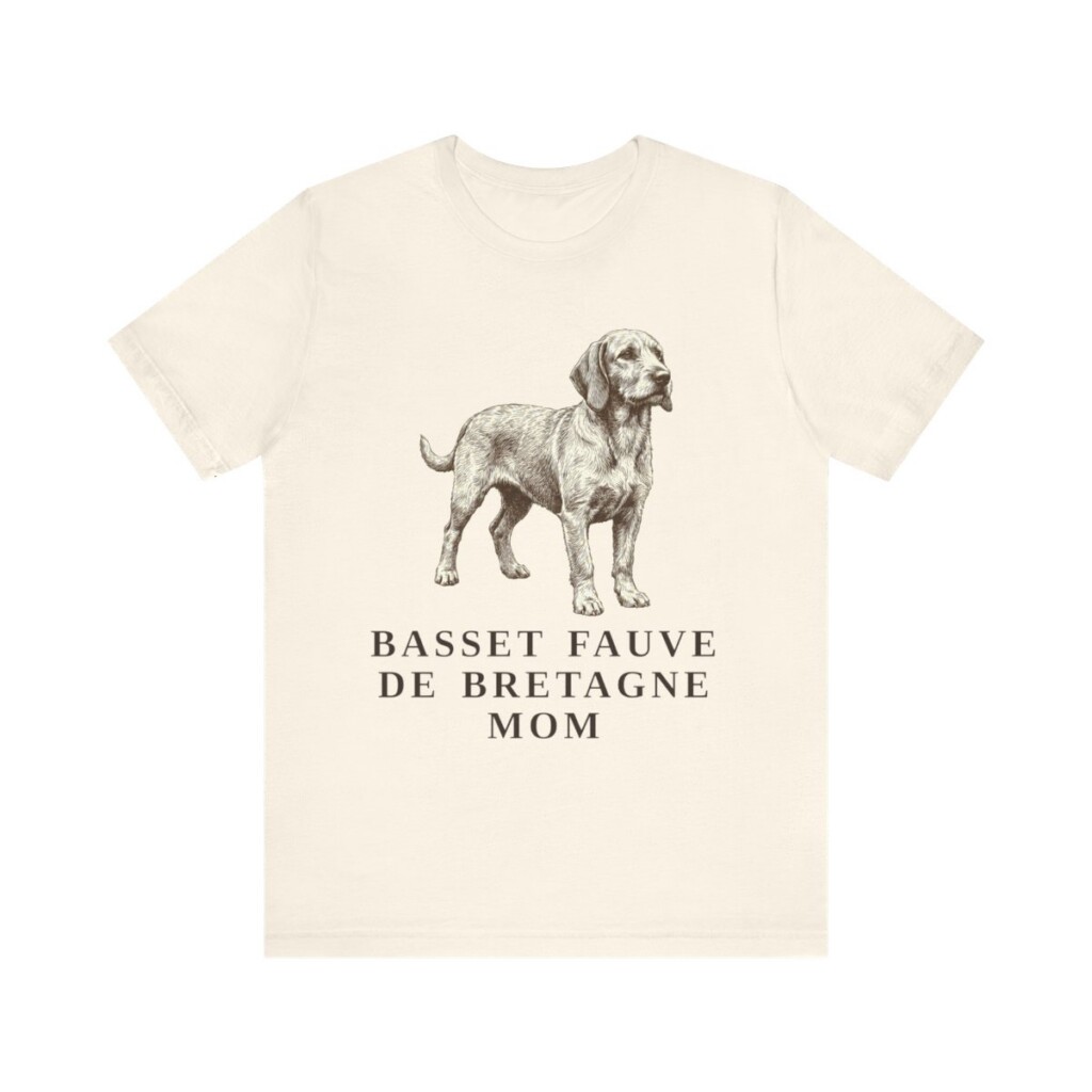 Basset Fauve de Bretagne Mom Shirt, Vintage Dog Sketch Tee, Dog Mom Gift