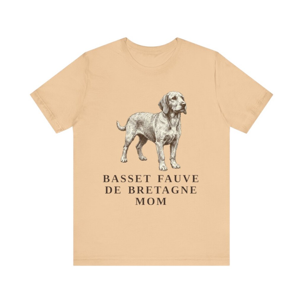 Basset Fauve de Bretagne Mom Shirt, Vintage Dog Sketch Tee, Dog Mom Gift