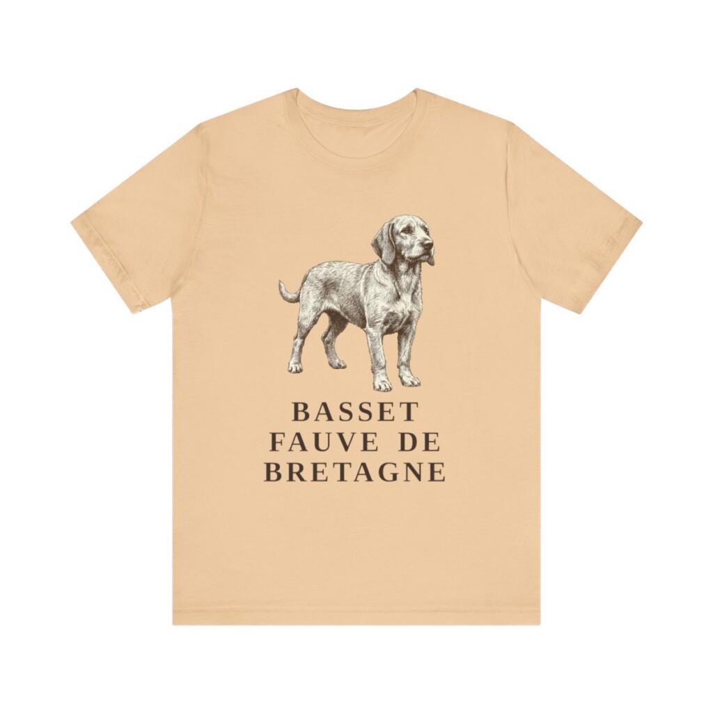 Basset Fauve de Bretagne Shirt, Vintage Dog Sketch Tee, Dog Lover Gift