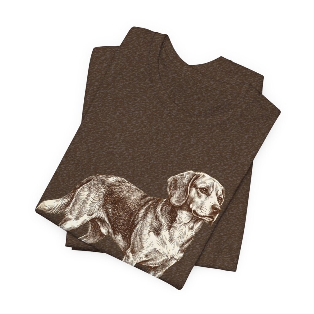 Beaglier Humor Shirt, Vintage Dog Sketch Tee, Dog Humor Gift