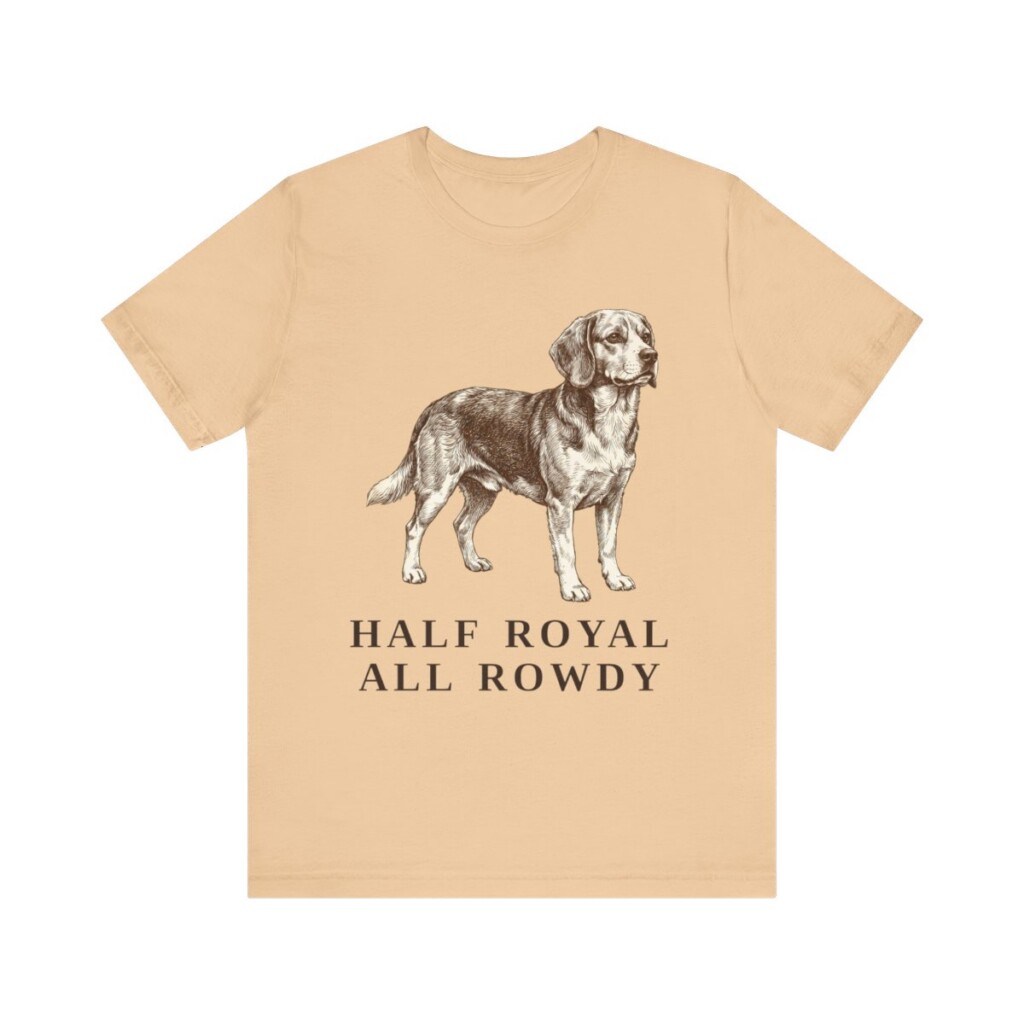 Beaglier Humor Shirt, Vintage Dog Sketch Tee, Dog Humor Gift