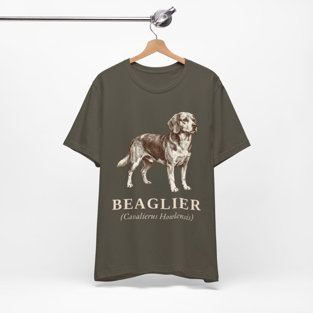Beaglier Latin Shirt, Vintage Dog Sketch Tee, Dog Latin Gift
