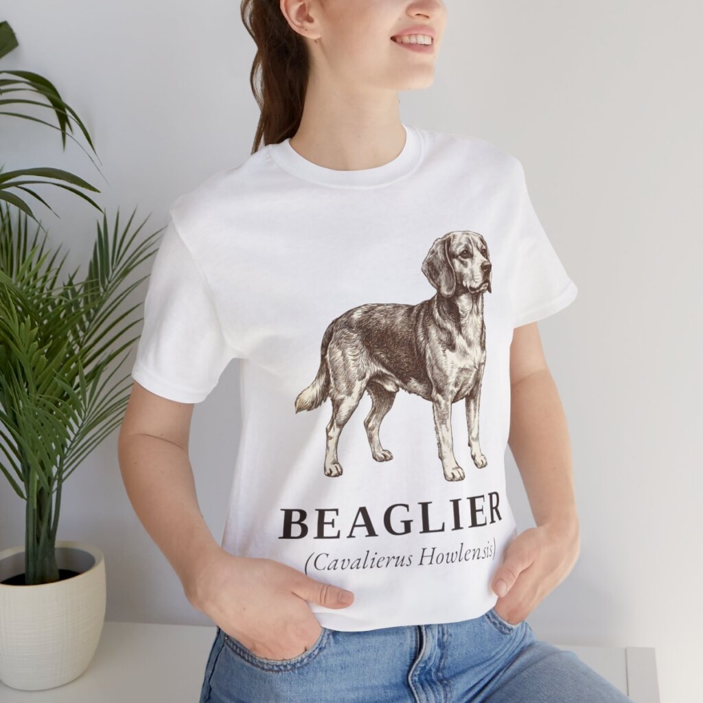 Beaglier Latin Shirt, Vintage Dog Sketch Tee, Dog Latin Gift