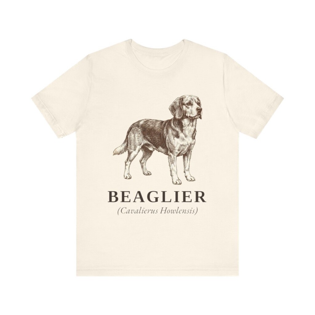 Beaglier Latin Shirt, Vintage Dog Sketch Tee, Dog Latin Gift