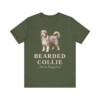 Bearded Collie Latin Shirt, Vintage Dog Sketch Tee, Dog Latin Gift
