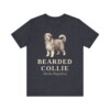 Bearded Collie Latin Shirt, Vintage Dog Sketch Tee, Dog Latin Gift