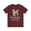 Bearded Collie Latin Shirt, Vintage Dog Sketch Tee, Dog Latin Gift