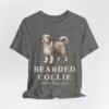 Bearded Collie Latin Shirt, Vintage Dog Sketch Tee, Dog Latin Gift