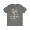 Bearded Collie Latin Shirt, Vintage Dog Sketch Tee, Dog Latin Gift