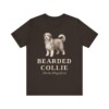 Bearded Collie Latin Shirt, Vintage Dog Sketch Tee, Dog Latin Gift