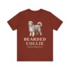 Bearded Collie Latin Shirt, Vintage Dog Sketch Tee, Dog Latin Gift