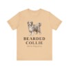 Bearded Collie Latin Shirt, Vintage Dog Sketch Tee, Dog Latin Gift