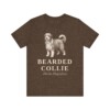 Bearded Collie Latin Shirt, Vintage Dog Sketch Tee, Dog Latin Gift