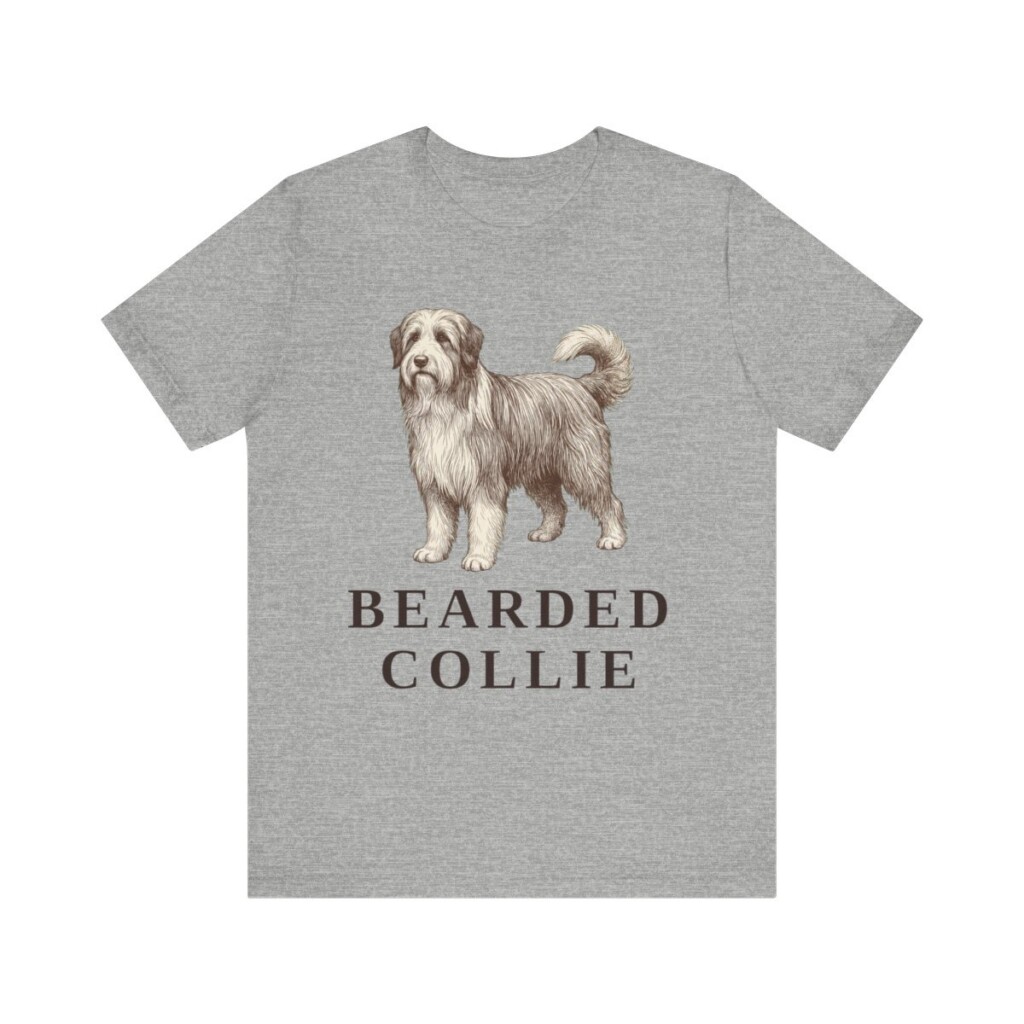 Bearded Collie Shirt, Vintage Dog Sketch Tee, Dog Lover Gift Bearded Collie Shirt, Vintage Dog Sketch Tee, Dog Lover Gift