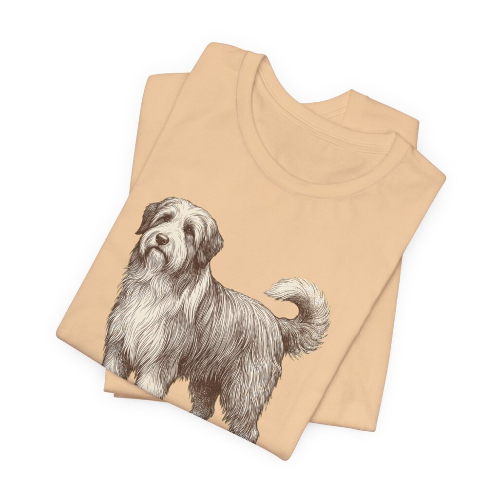 Bearded Collie Shirt, Vintage Dog Sketch Tee, Dog Lover Gift Bearded Collie Shirt, Vintage Dog Sketch Tee, Dog Lover Gift