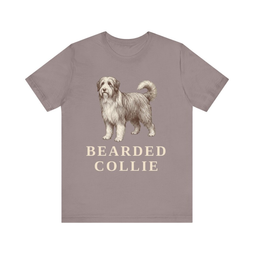 Bearded Collie Shirt, Vintage Dog Sketch Tee, Dog Lover Gift Bearded Collie Shirt, Vintage Dog Sketch Tee, Dog Lover Gift