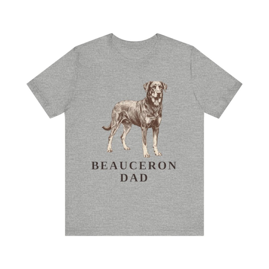 Beauceron Dad Shirt, Vintage Dog Sketch Tee, Dog Dad Gift