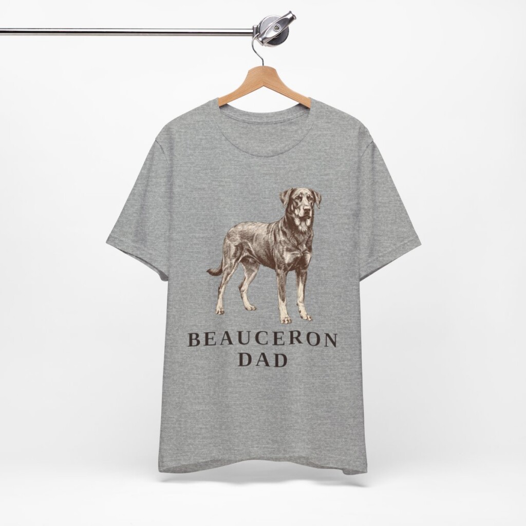 Beauceron Dad Shirt, Vintage Dog Sketch Tee, Dog Dad Gift