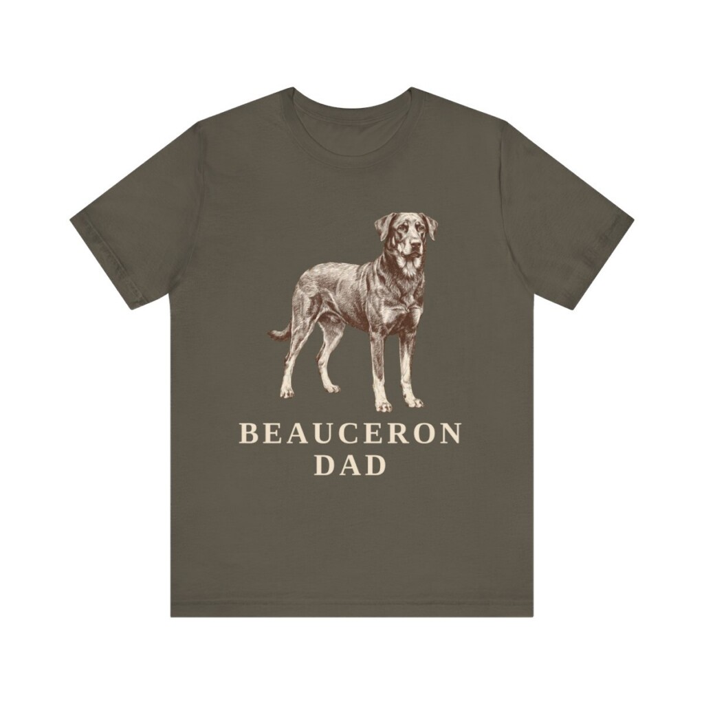 Beauceron Dad Shirt, Vintage Dog Sketch Tee, Dog Dad Gift