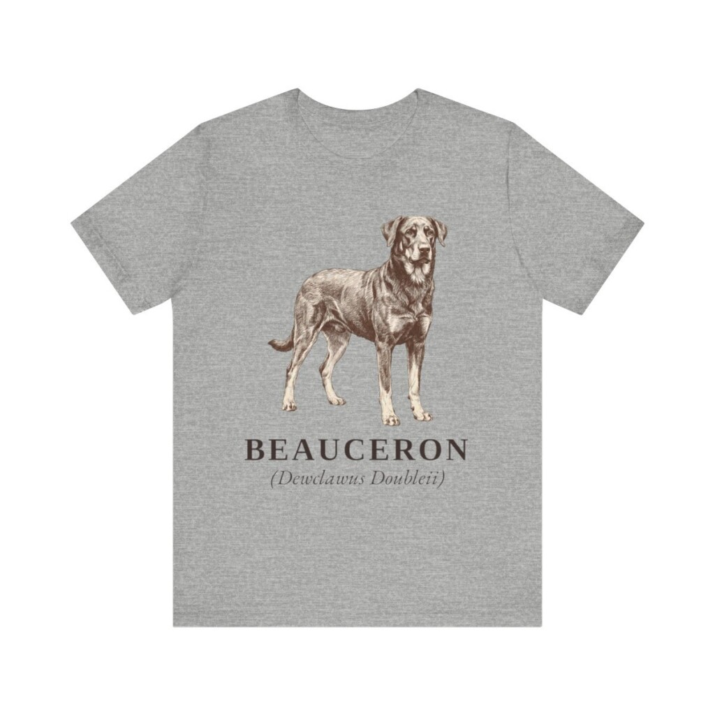 Beauceron Latin Shirt, Vintage Dog Sketch Tee, Dog Latin Gift