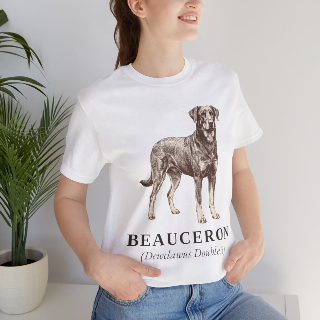 Beauceron Latin Shirt, Vintage Dog Sketch Tee, Dog Latin Gift